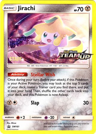 Jirachi (SM161) (Staff) [Sun & Moon: Black Star Promos] | Rock City Comics