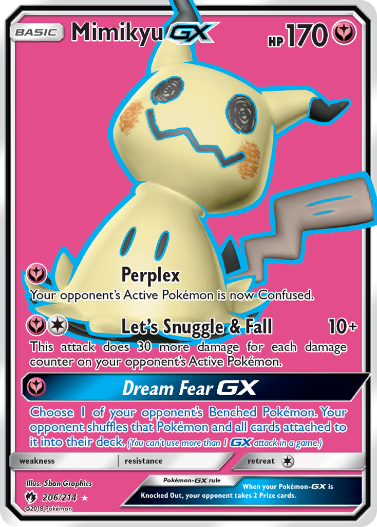 Mimikyu GX (206/214) [Sun & Moon: Lost Thunder] | Rock City Comics