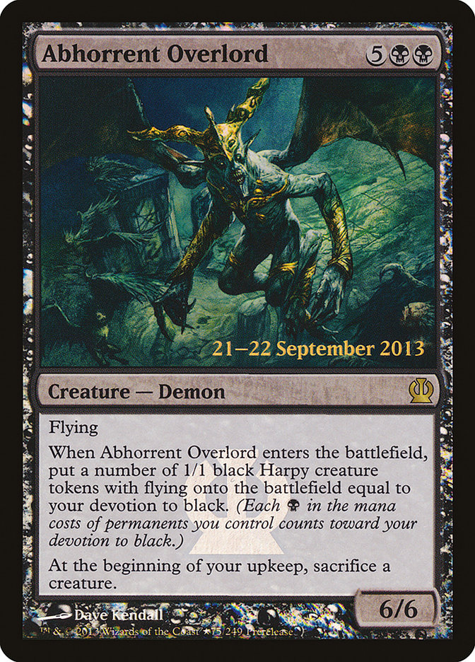 Abhorrent Overlord  [Theros Prerelease Promos] | Rock City Comics