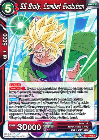 SS Broly, Combat Evolution [BT11-015] | Rock City Comics