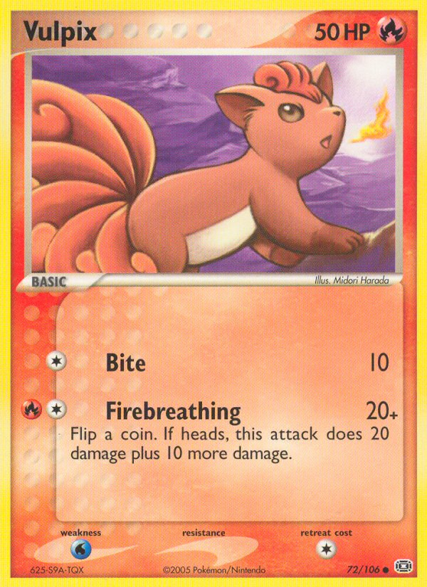 Vulpix (72/106) [EX: Emerald] | Rock City Comics