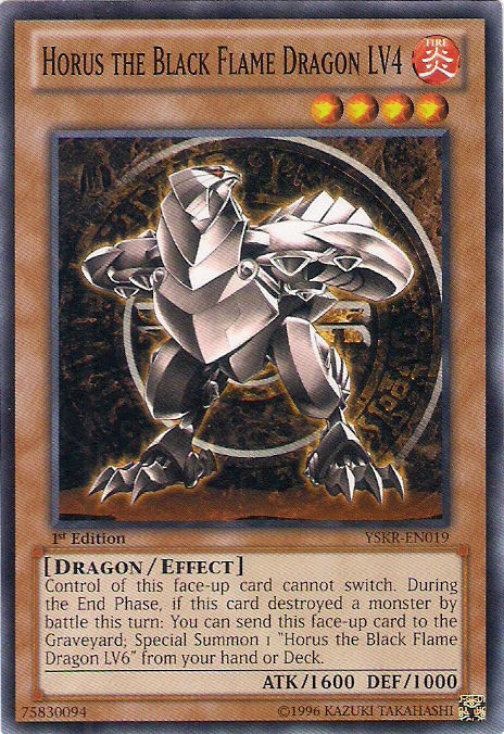 Horus the Black Flame Dragon LV4 [YSKR-EN019] Common | Rock City Comics