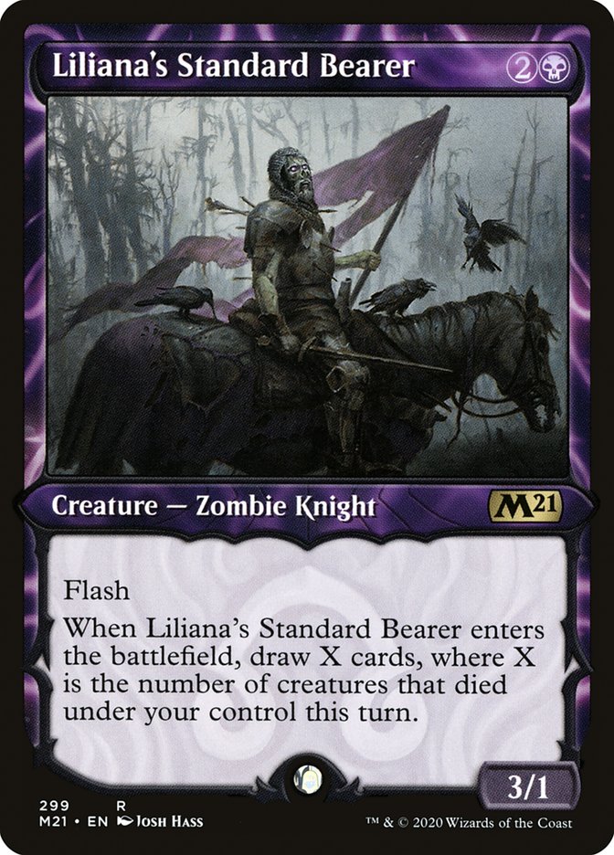 Liliana's Standard Bearer (Showcase) [Core Set 2021] | Rock City Comics