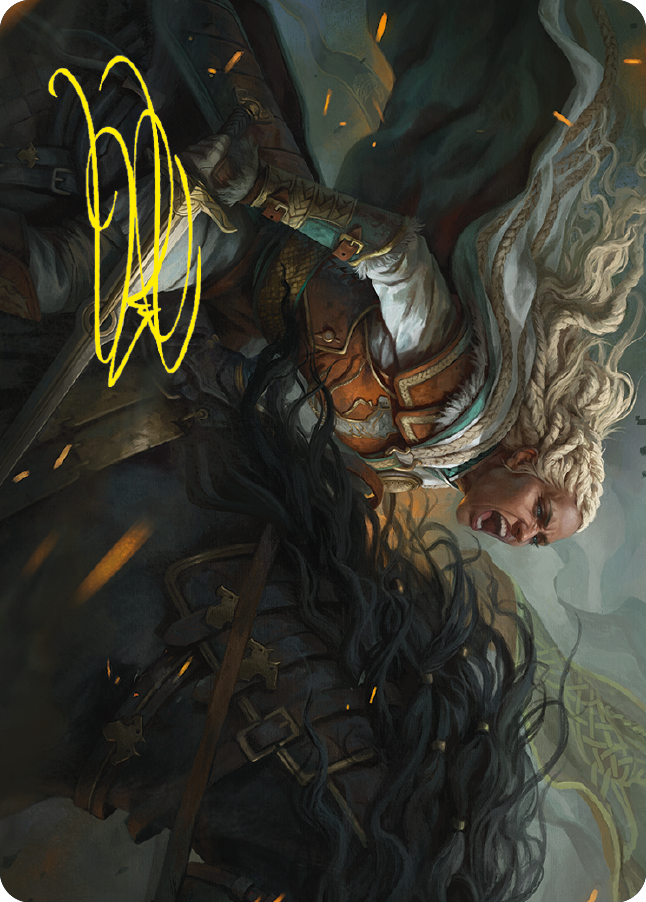 Eowyn, Fearless Knight Art Card (Gold-Stamped Signature) [The Lord of the Rings: Tales of Middle-earth Art Series] | Rock City Comics