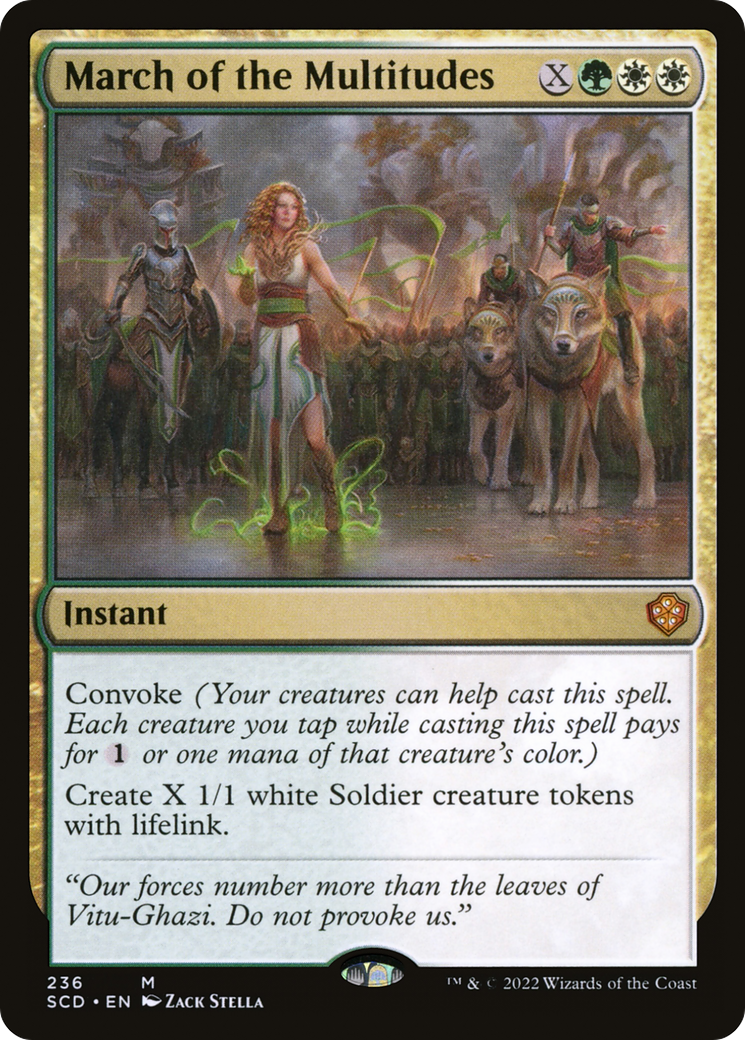 March of the Multitudes [Starter Commander Decks] | Rock City Comics