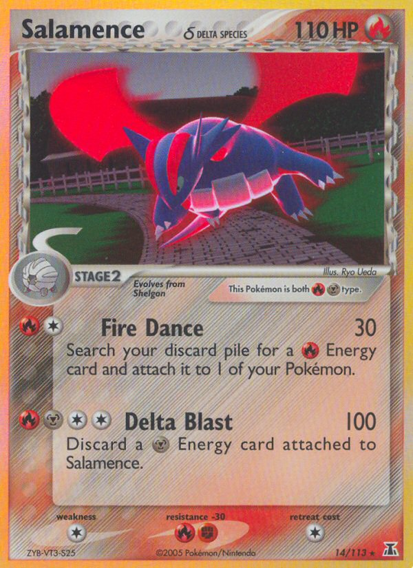 Salamence (14/113) (Delta Species) [EX: Delta Species] | Rock City Comics