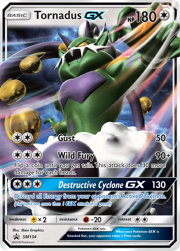 Tornadus GX (SM134) [Sun & Moon: Black Star Promos] | Rock City Comics