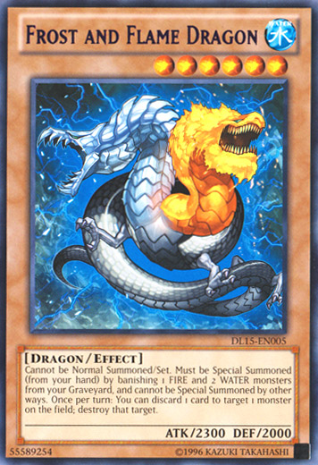 Frost and Flame Dragon (Purple) [DL15-EN005] Rare | Rock City Comics