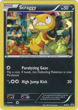 Scraggy (BW25) (Cracked Ice Holo) [Black & White: Black Star Promos] | Rock City Comics