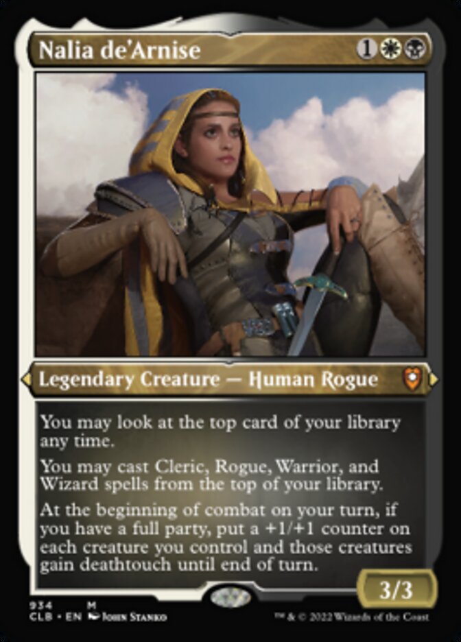 Nalia de'Arnise (Display Commander) (Foil Etched) [Commander Legends: Battle for Baldur's Gate] | Rock City Comics