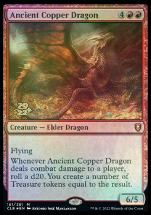 Ancient Copper Dragon [Commander Legends: Battle for Baldur's Gate Prerelease Promos] | Rock City Comics