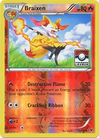 Braixen (12/124) (League Promo) [XY: Fates Collide] | Rock City Comics