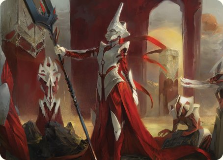 Porcelain Zealot Art Card [Phyrexia: All Will Be One Art Series] | Rock City Comics