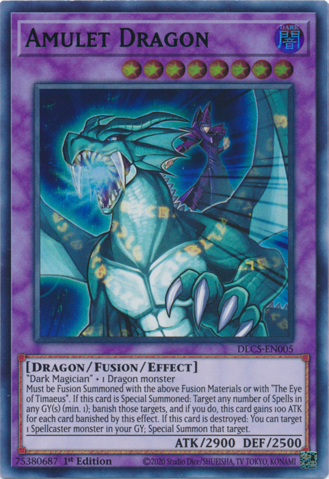 Amulet Dragon (Green) [DLCS-EN005] Ultra Rare | Rock City Comics