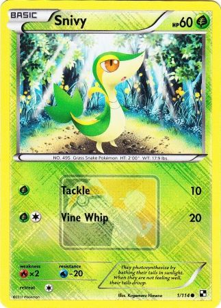 Snivy (1/114) (League Promo) [Black & White: Base Set] | Rock City Comics