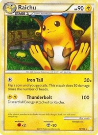 Raichu (10/123) (Cracked Ice Holo) [HeartGold & SoulSilver: Base Set] | Rock City Comics