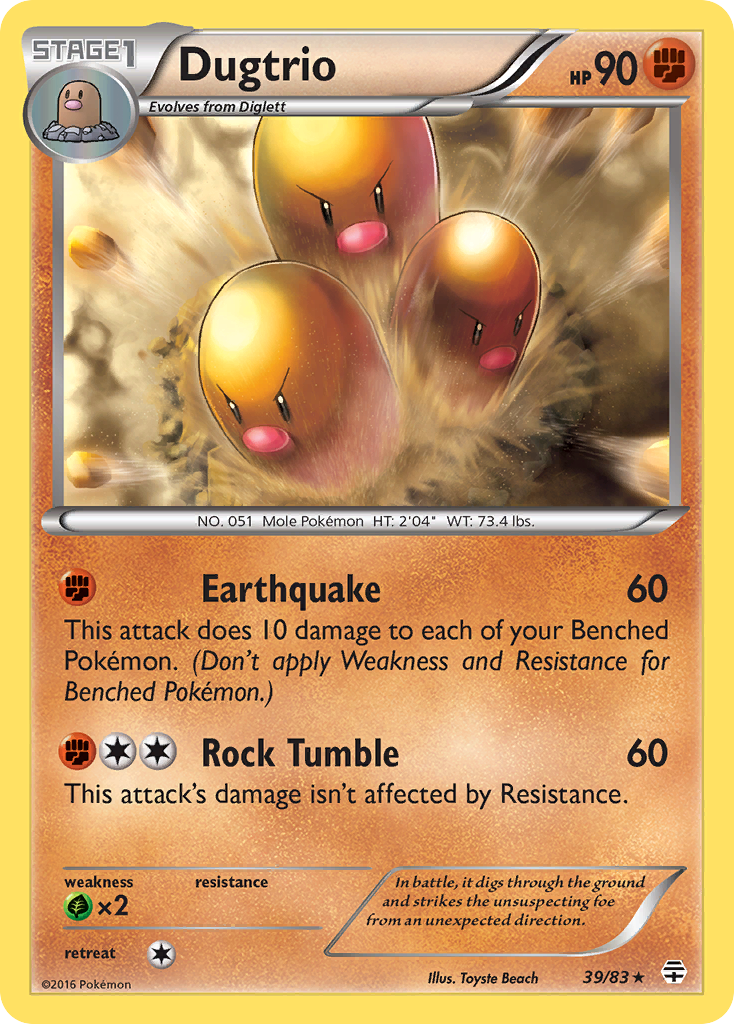 Dugtrio (39/83) [XY: Generations] | Rock City Comics