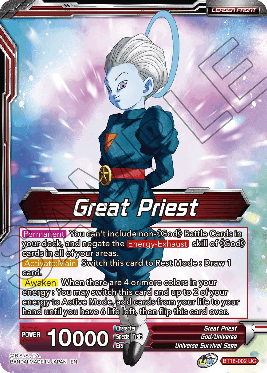 Great Priest // Great Priest, Commander of Angels (BT16-002) [Realm of the Gods Prerelease Promos] | Rock City Comics