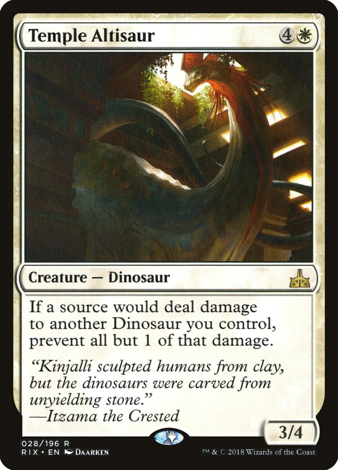 Temple Altisaur [Rivals of Ixalan] | Rock City Comics