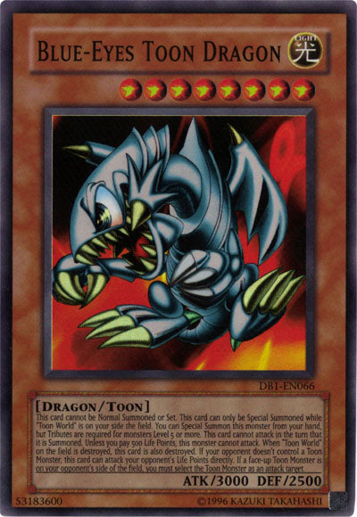 Blue-Eyes Toon Dragon [DB1-EN066] Super Rare | Rock City Comics