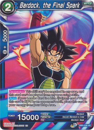 Bardock, the Final Spark [DB3-028] | Rock City Comics