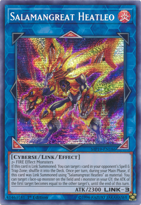 Salamangreat Heatleo [MP19-EN186] Prismatic Secret Rare | Rock City Comics