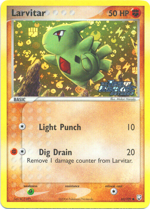 Larvitar (63/109) (Stamped) [EX: Team Rocket Returns] | Rock City Comics