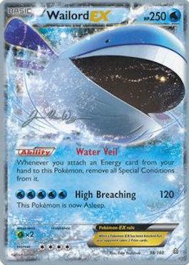 Wailord EX (38/160) (HonorStoise - Jacob Van Wagner) [World Championships 2015] | Rock City Comics