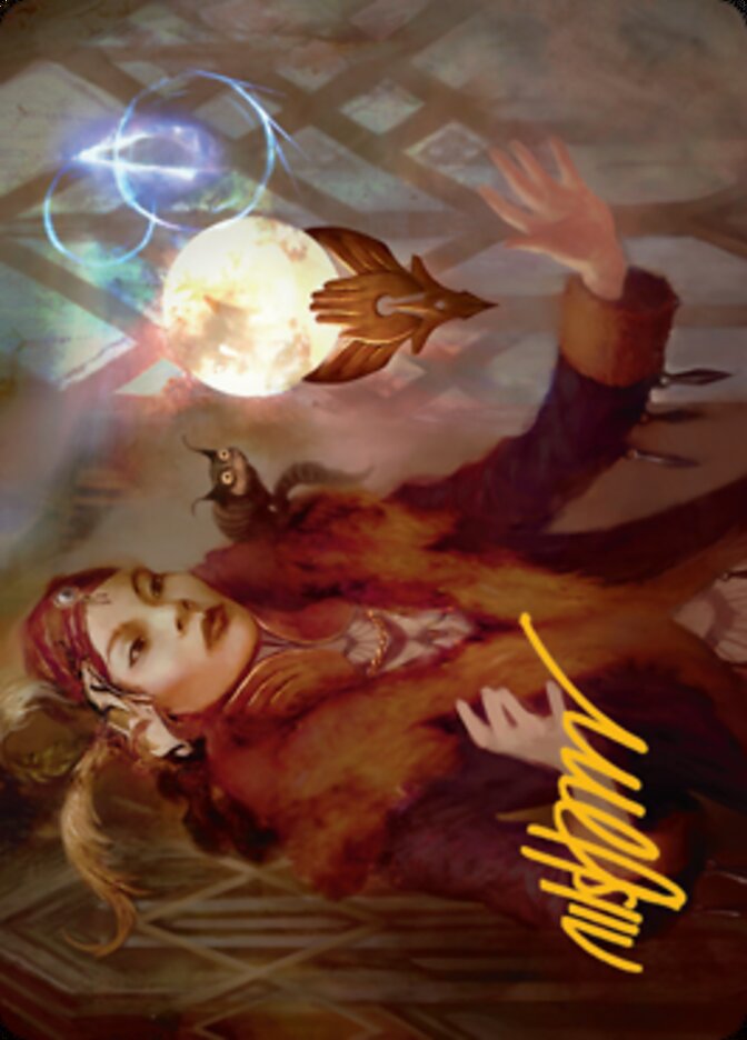 Misfortune Teller Art Card (Gold-Stamped Signature) [Streets of New Capenna Art Series] | Rock City Comics