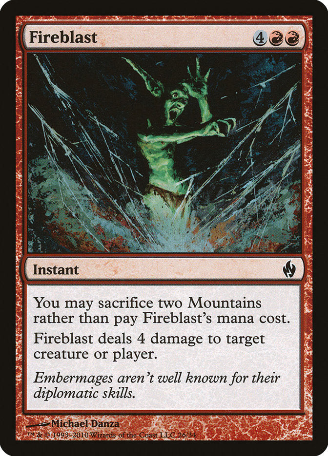 Fireblast [Premium Deck Series: Fire and Lightning] | Rock City Comics