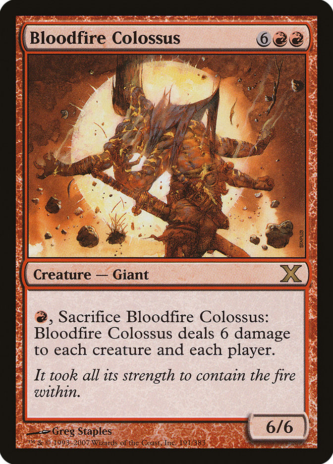 Bloodfire Colossus [Tenth Edition] | Rock City Comics