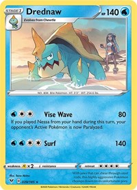 Drednaw (039/185) (Cracked Ice Holo) (Theme Deck Exclusive) [Sword & Shield: Vivid Voltage] | Rock City Comics