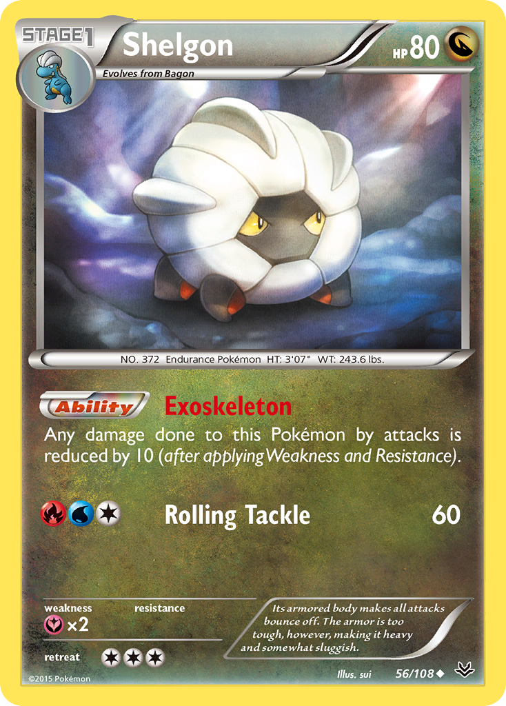 Shelgon (56/108) [XY: Roaring Skies] | Rock City Comics