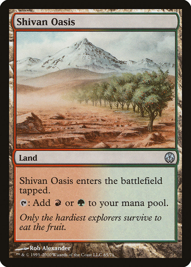 Shivan Oasis [Duel Decks: Phyrexia vs. the Coalition] | Rock City Comics