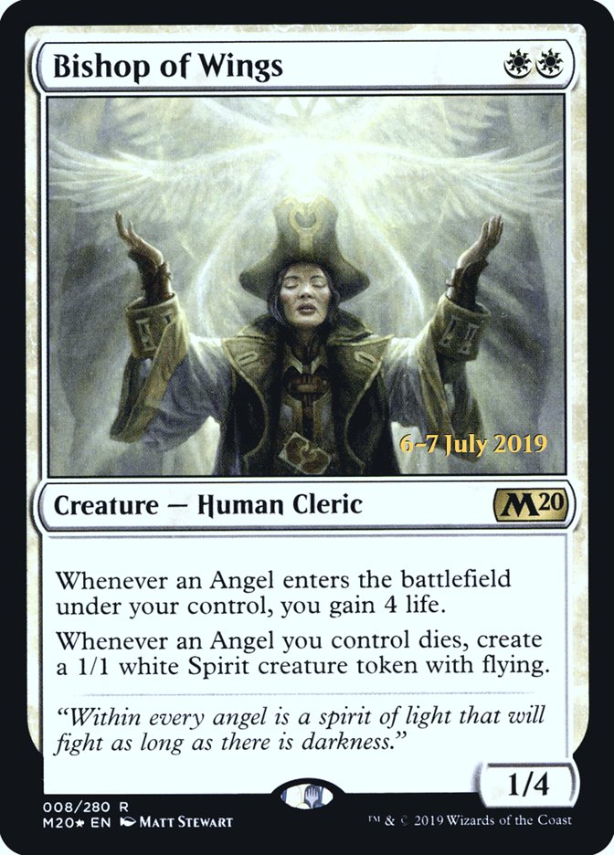 Bishop of Wings  [Core Set 2020 Prerelease Promos] | Rock City Comics