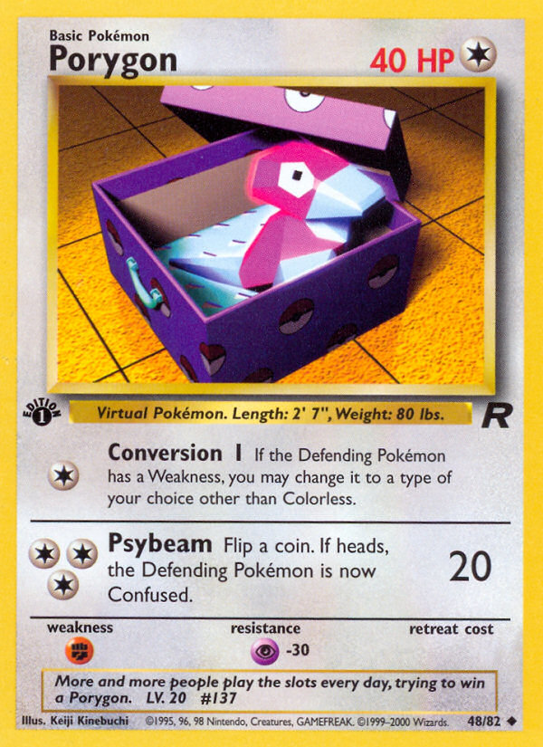 Porygon (48/82) [Team Rocket 1st Edition] | Rock City Comics