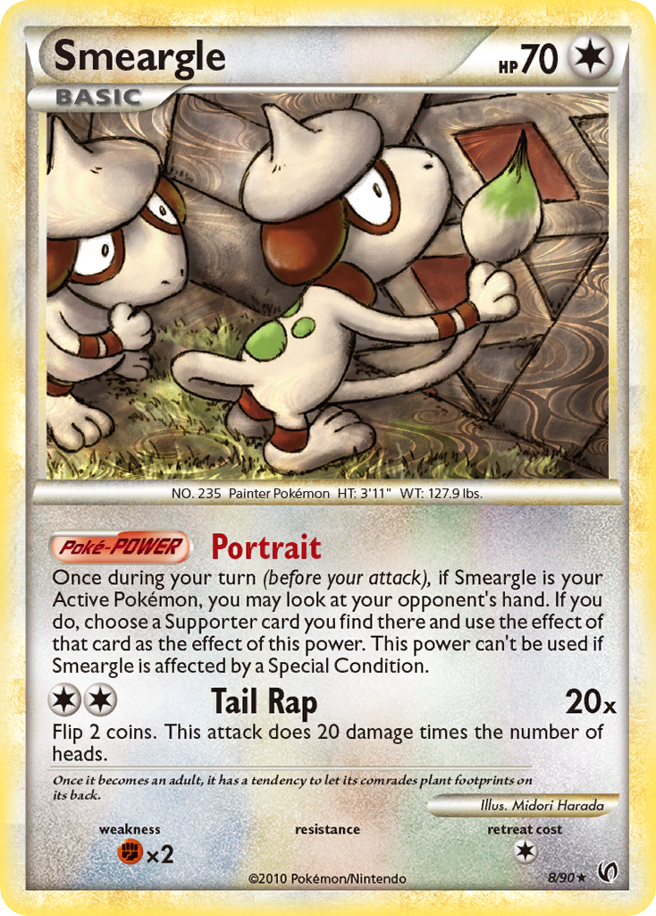 Smeargle (8/90) [HeartGold & SoulSilver: Undaunted] | Rock City Comics