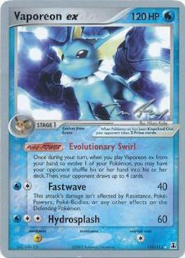 Vaporeon ex (110/113) (Legendary Ascent - Tom Roos) [World Championships 2007] | Rock City Comics