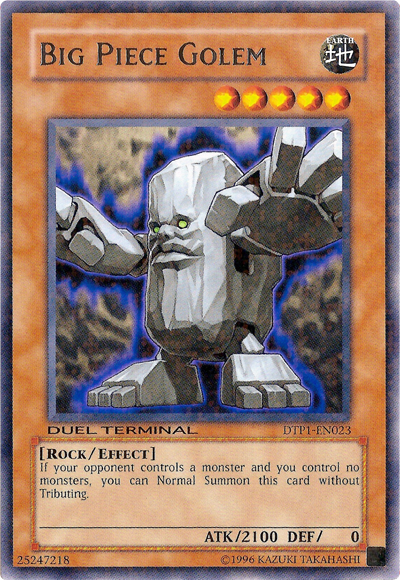 Big Piece Golem [DTP1-EN023] Rare | Rock City Comics