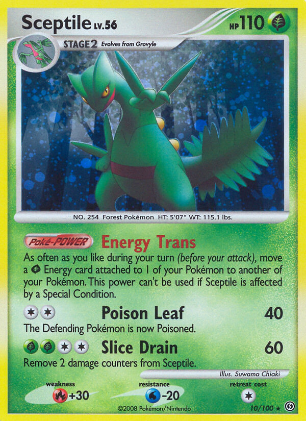 Sceptile (10/100) (Theme Deck Exclusive) [Diamond & Pearl: Stormfront] | Rock City Comics