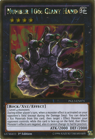 Number 106: Giant Hand [PGL3-EN075] Gold Rare | Rock City Comics
