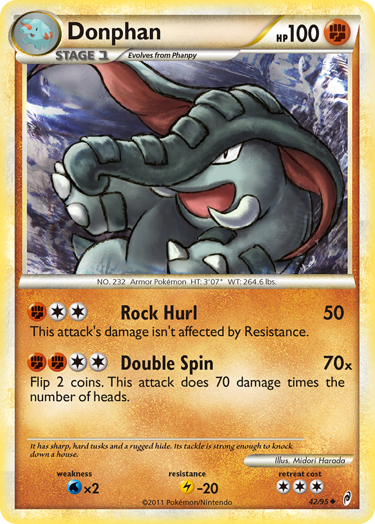 Donphan (42/95) [HeartGold & SoulSilver: Call of Legends] | Rock City Comics