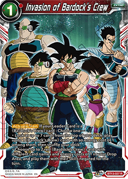 Invasion of Bardock's Crew (Rare) [BT13-027] | Rock City Comics