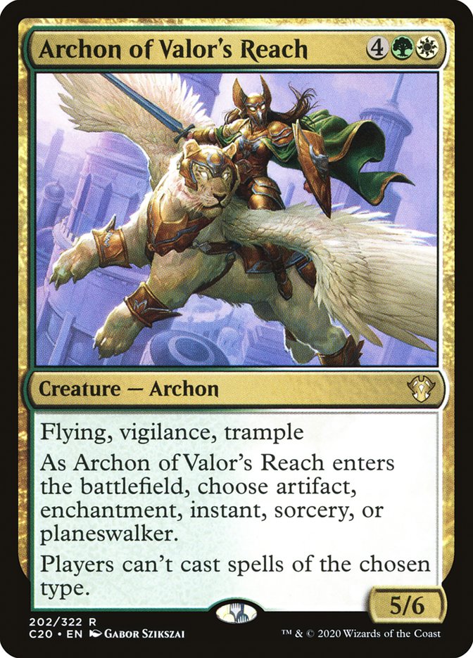 Archon of Valor's Reach [Commander 2020] | Rock City Comics