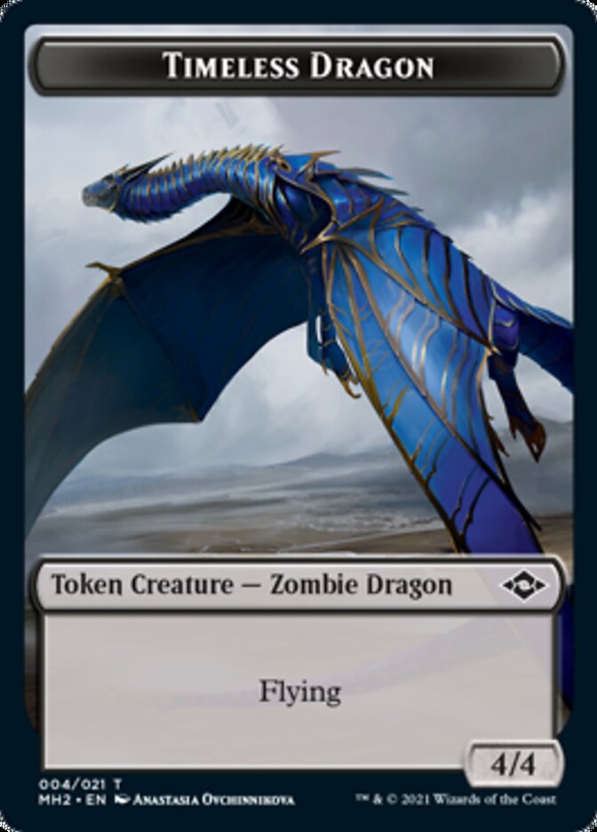 Clue Token (15) // Timeless Dragon Token [Modern Horizons 2 Tokens] | Rock City Comics