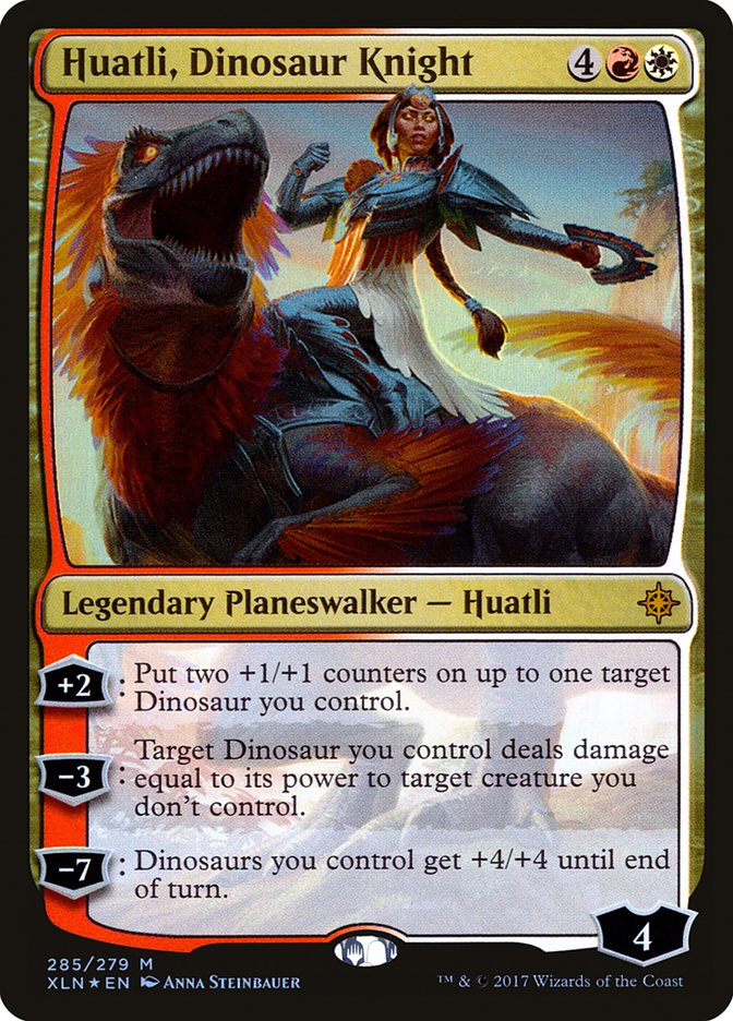 Huatli, Dinosaur Knight [Ixalan] | Rock City Comics