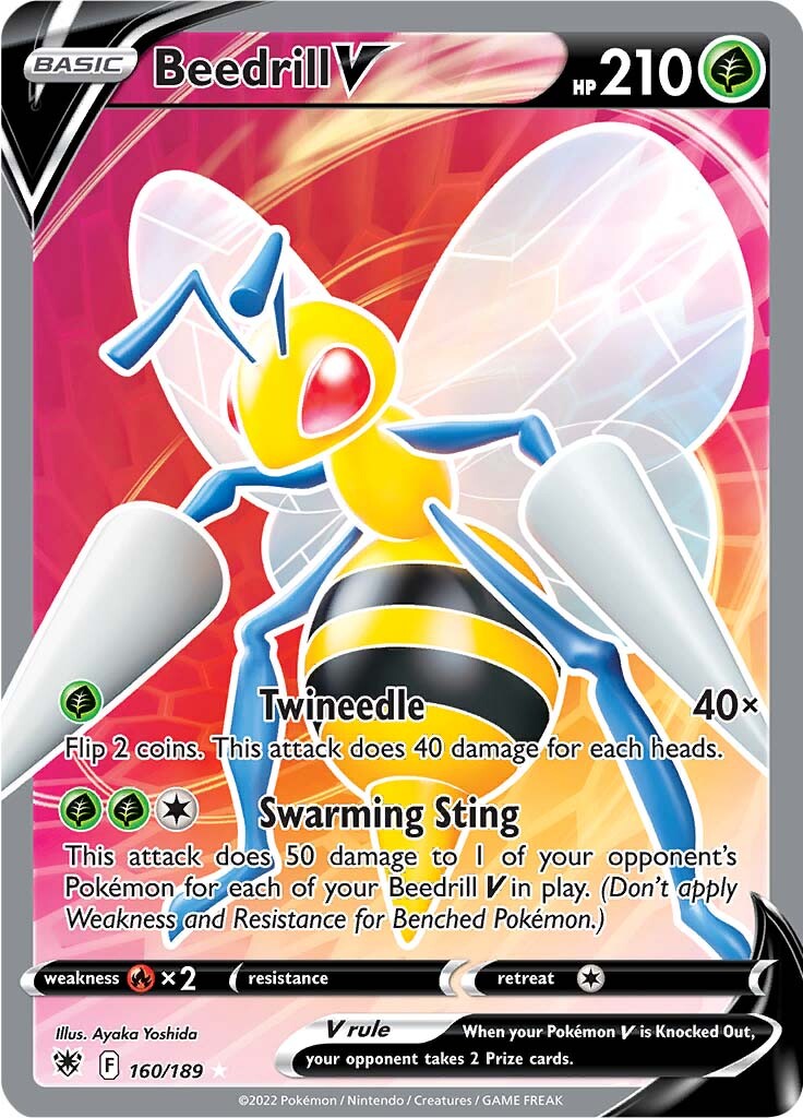 Beedrill V (160/189) [Sword & Shield: Astral Radiance] | Rock City Comics