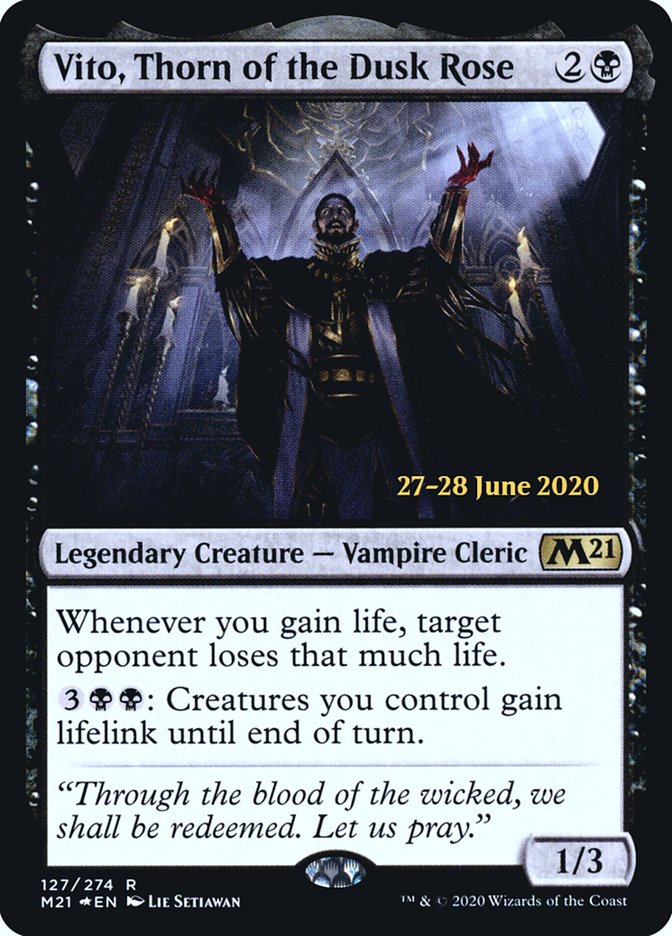 Vito, Thorn of the Dusk Rose  [Core Set 2021 Prerelease Promos] | Rock City Comics