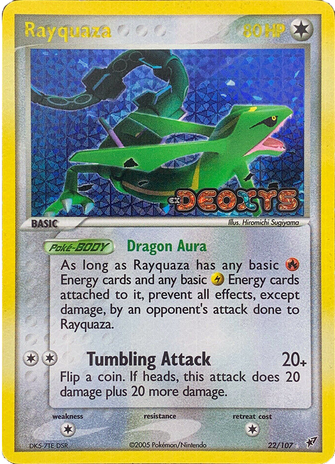 Rayquaza (22/107) (Stamped) [EX: Deoxys] | Rock City Comics