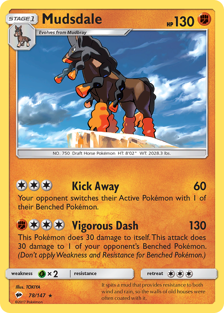 Mudsdale (78/147) [Sun & Moon: Burning Shadows] | Rock City Comics